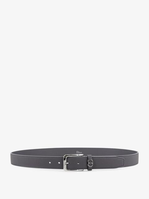Dior Dior CD Icon Leather Belt Grey