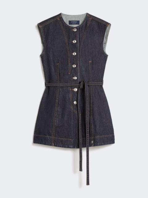 Sportmax Sleeveless denim top - midnightblue