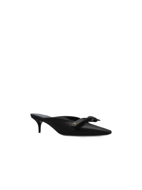 BALENCIAGA BALENCIAGA Black Satin Mules New & Authentic (Women's size:6