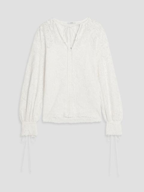Erdem Cotton-blend crocheted lace blouse