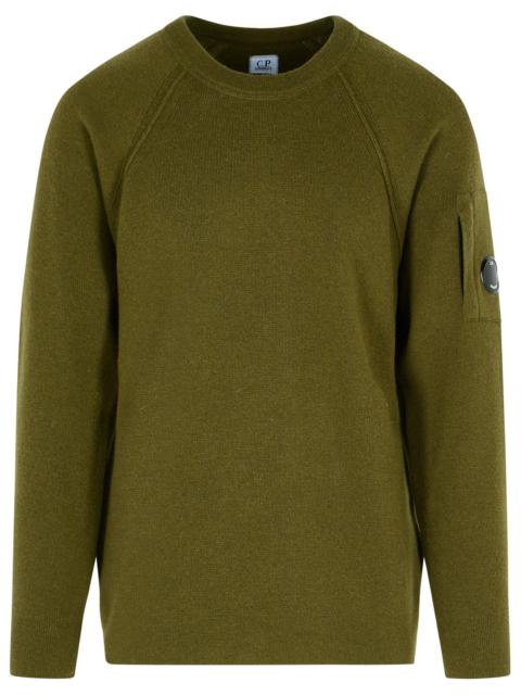 C.P. Company C.P. Company 'Grs' Green Wool Blend Sweatshirt Men