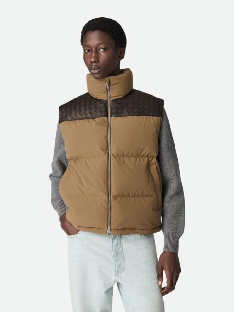 Bottega Veneta Frosted Poplin Puffer Gilet