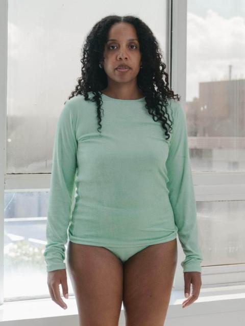 BASERANGE Omo Long Sleeve Tee - Ecovero Velour