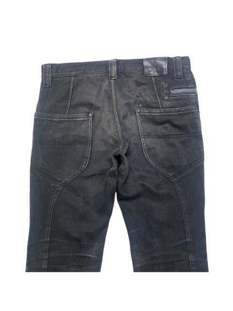 Other Designers Japanese Brand - HALB JAPAN Black Assymetrical Denim Jeans