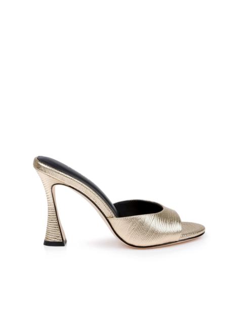 L'AGENCE Avery Leather Peep-Toe Mule