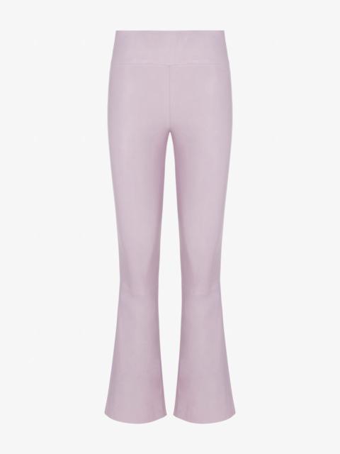 SPRWMN LAVENDER LEATHER MICRO FLARE