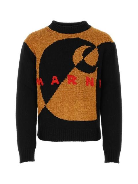 MARNI Black Wool Blend Sweater