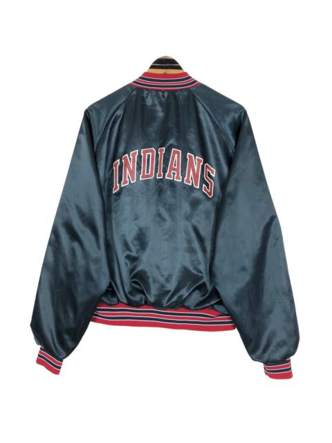 Other Designers Chalk Line - Vintage 90s MLB Cleveland Indians Nylon Varsity Jacket