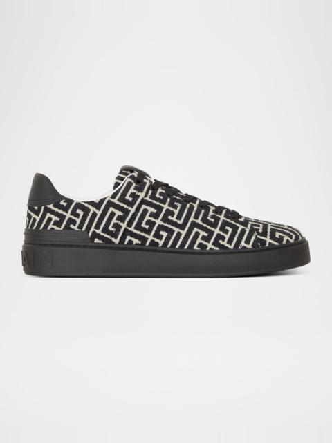 Balmain Men & apos;s B-Court Jacquard Monogram Low-Top Sneakers