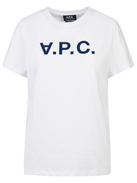A.P.C. A.P.C. T-Shirt Vpc Maxi Logo Bianca Women