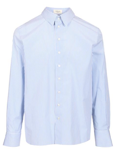 SAINT LAURENT Silk Voile Shirt Shirts Blue