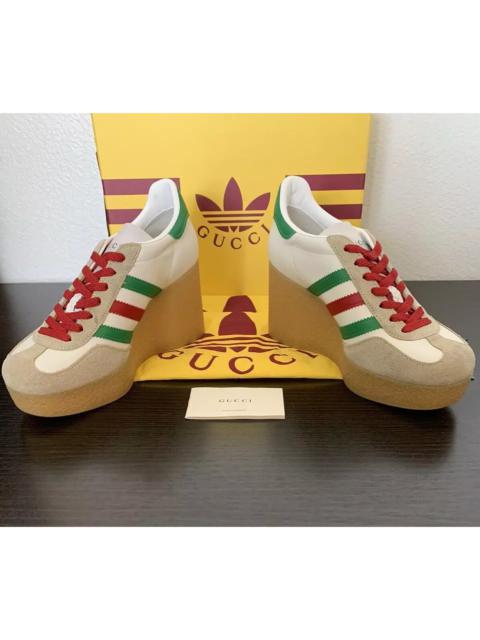 adidas GUCCI X ADIDAS GAZELLE WEDGE WHITE/GREEN SZ 38.5 IT/ 8.5 US