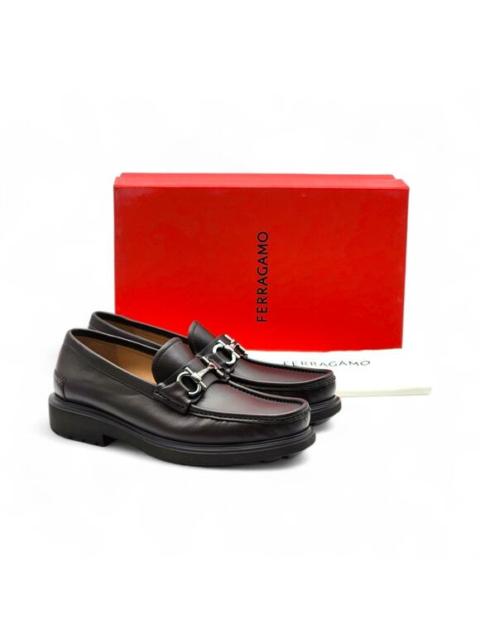 FERRAGAMO Salvatore Ferragamo Glasgow Calf Leather Loafers Brown UK 10.5 EE US 11.5 $950