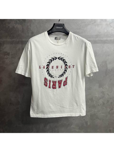 Dior Dior White Casual Crew-Neck Short-Sleeve Printed T-Shirt