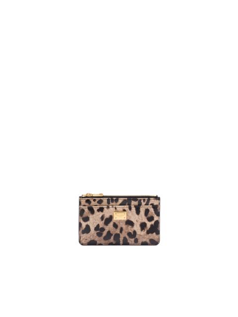 Dolce & Gabbana Leopard Print Card Holder