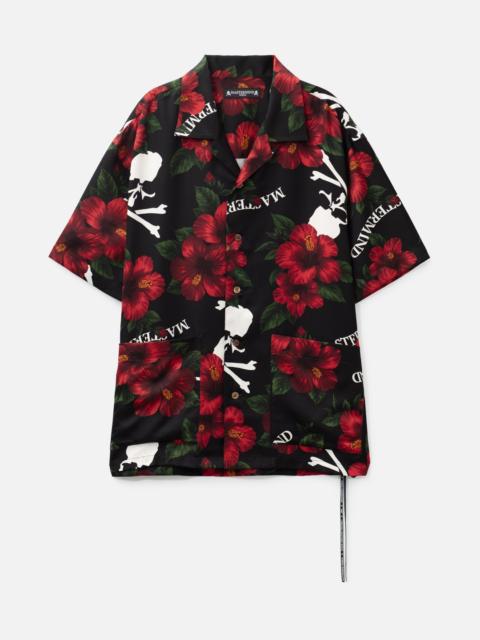 MASTERMIND WORLD HIBISCUS WASHABLE SILK SS SHIRT