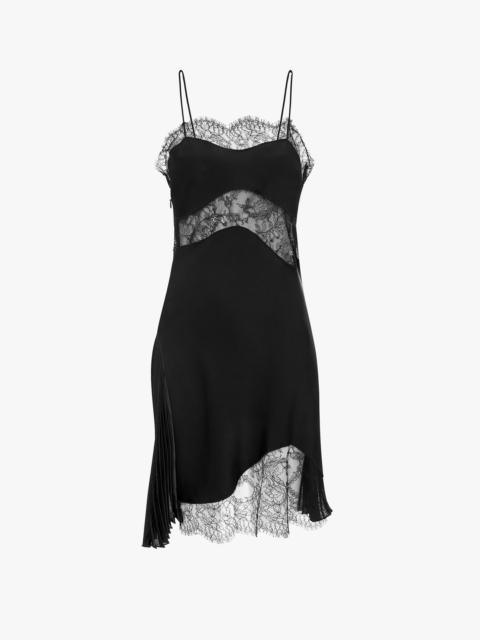 Victoria Beckham Mini Lace Cami Dress In Black