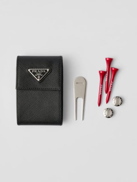Prada Saffiano leather golf tee case