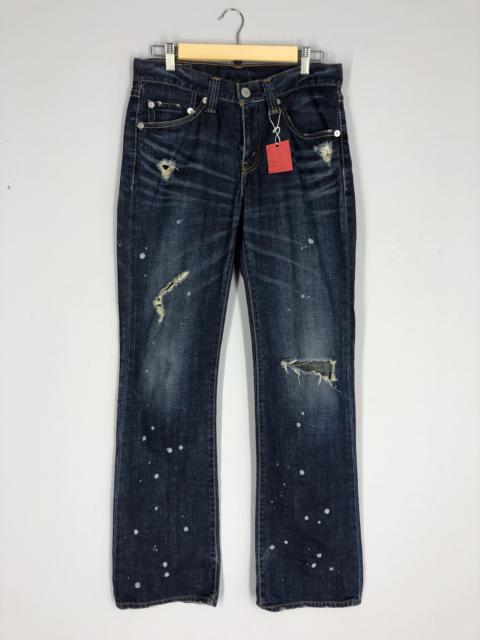 Other Designers Vintage - Vintage Levi's 708 Painted Jean Ripped Jean Size 31