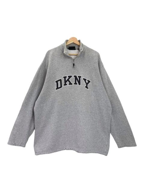 Other Designers 90’s DKNY Big Logo Embroidered Halfzip Sweatshirt Size XXL