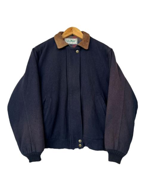 L.L. Bean - Vintage 90s LL Bean Sunfaded Zipper Wool Jacket
