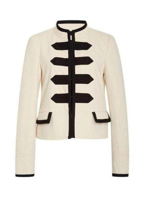 Other Designers Natural Gabardine Military Jacket