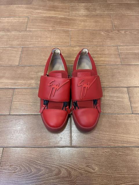 Giuseppe Zanotti Giuseppe Zanotti GZ Red Velcro Sneakers