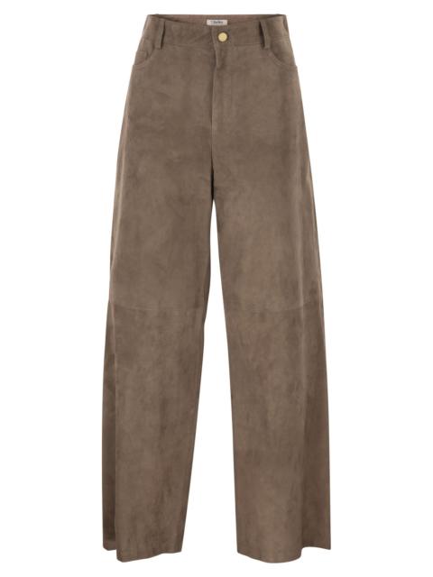 'S Max Mara S Maxmara Women Smmfulmine - Wide-Leg Leather Trousers