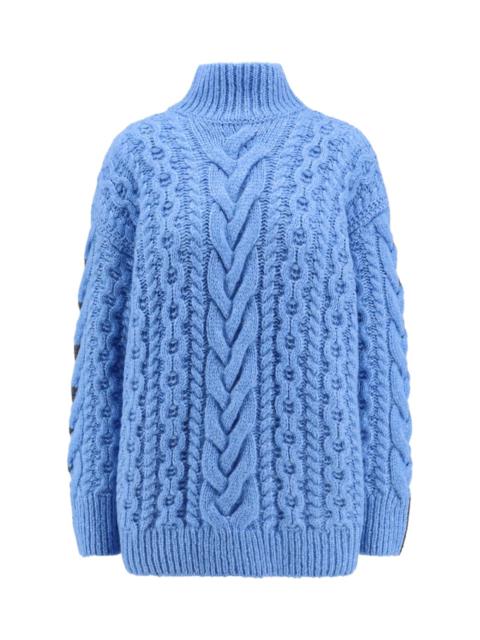 Stella McCartney Two-tone Alpaca Blend Turtleneck Sweater