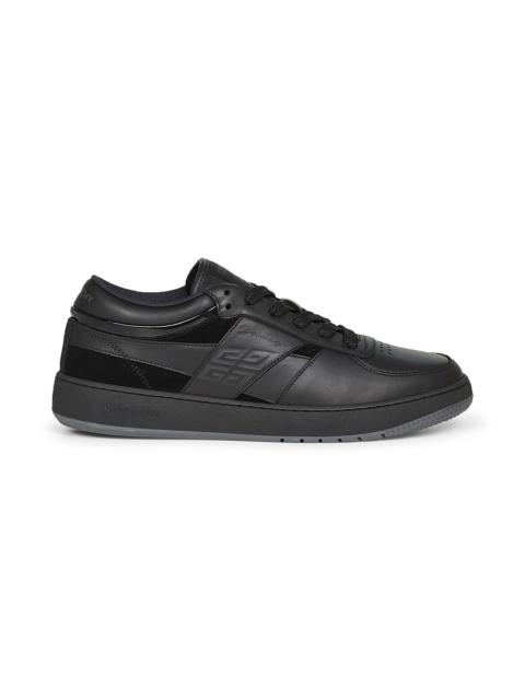 Givenchy Black mixed leathers G Move sneakers