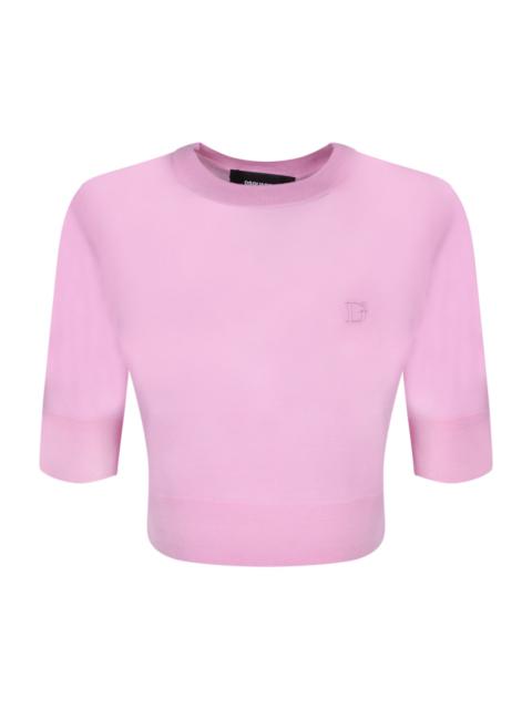 Cropped Pink Pullover