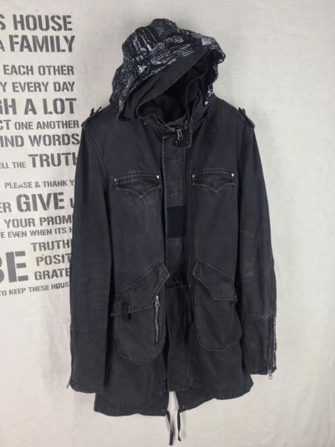 Other Designers PPFM - PPFM SUN FADED TACTICAL FISHTAIL PARKA HOODIE