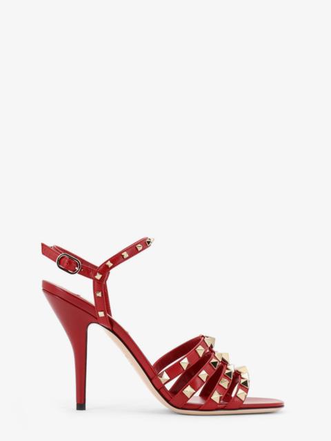Valentino Valentino Garavani Rockstud Leather Sandals With Iconic All-Over Studs