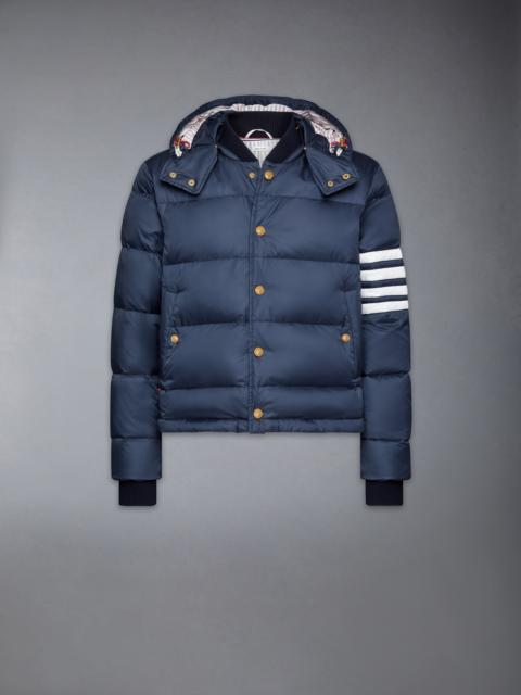 Thom Browne MATTE FINISH NYLON DOWN FILL 4-BAR HOOD BOMBER