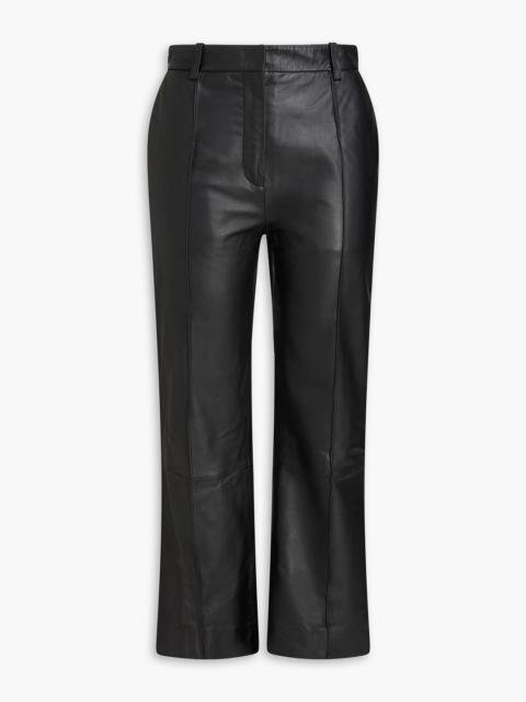 Victoria Beckham Leather kick-flare pants