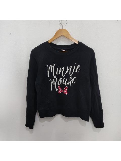 Other Designers Uniqlo - Uniqlo Minnie Mouse Disney Cartoon Black Small Sweatshirt
