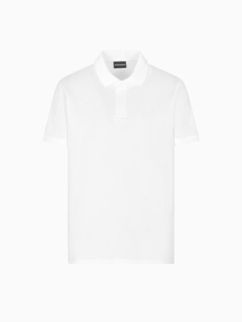 EMPORIO ARMANI TRAVEL ESSENTIALS PIQUÉ POLO SHIRT