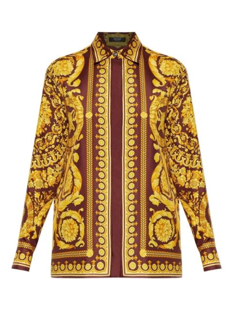 VERSACE Formal Shirt With `Baroque Heritage` Print
