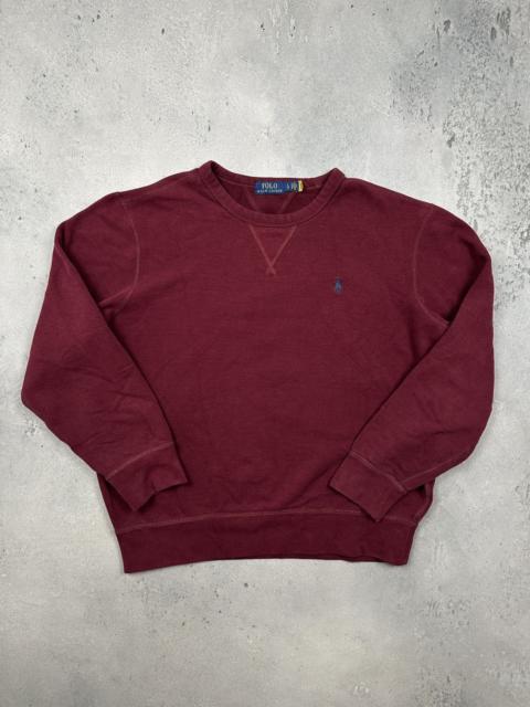 Ralph Lauren Polo Ralph Lauren Garment Dyed Crewneck Sweatshirt Burgundy