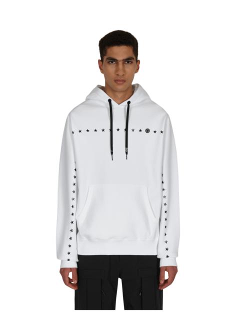 Moncler 7 Moncler FRGMT Hiroshi Fujiwara Printed Stars Hooded Sweatshirt White