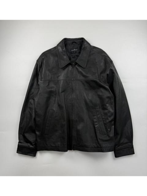 BALENCIAGA Vintage Balenciaga Leather Zip Up Leather Jacket