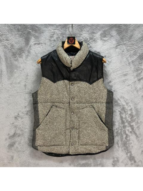 Other Designers Vintage - HARRIS TWEED SCOTTISH WOOL PUFFER VEST #6429-66