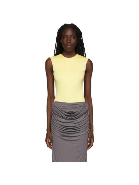 Paris Georgia Yellow Cut-Out Bodysuit