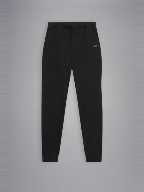 Paul & Shark COTTON SWEATPANTS WITH ICONIC BADGE