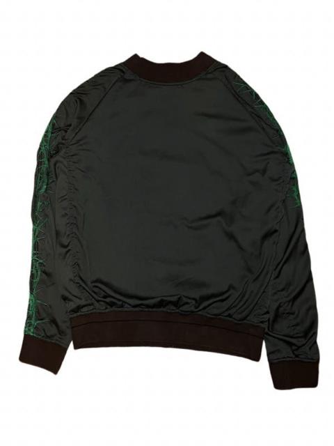 Thorn embroidery silk sweatshirt