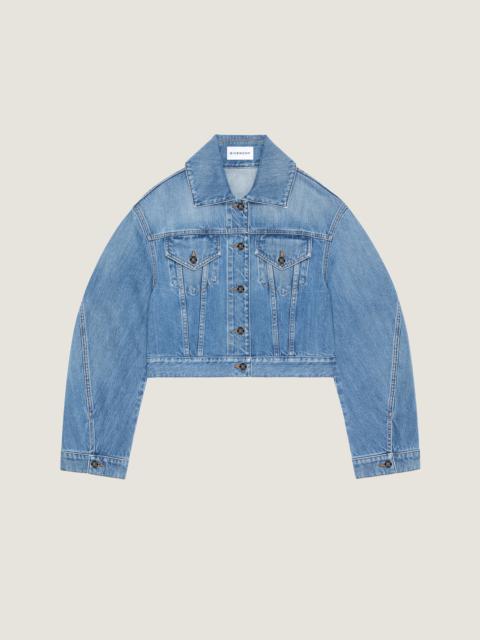 JACKET IN WASHED DENIM