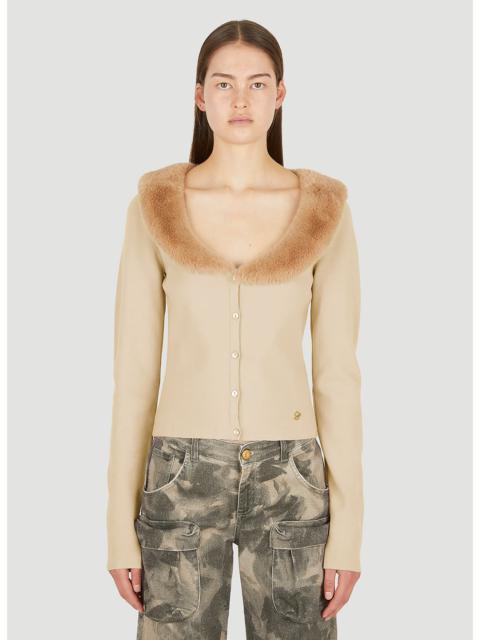 Blumarine Blumarine Women Faux Fur Trim Cardigan