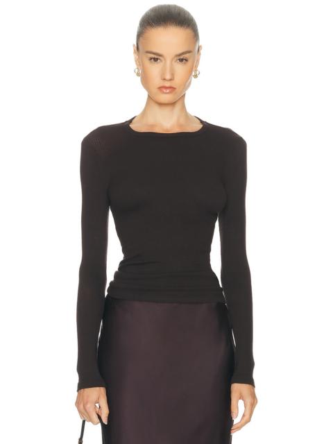 SABLYN Quincy Long Sleeve Fitted Crewneck Tee