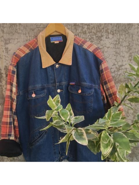 Other Designers 💥 Vintage Lawman World Class Denim Corduroy Collar Jacket