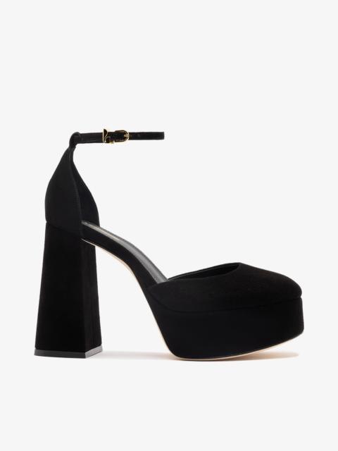 Larroudé Ari Pump In Black Suede